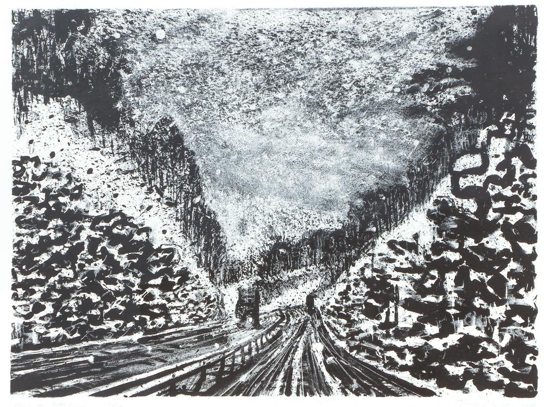 Jim Nelson 1988 lithograph Back to Pittsburgh (1 of 8)