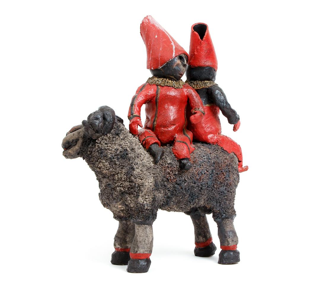 Helen Gorsuch sculpture Renaissance Children on Ram (1 of 8)