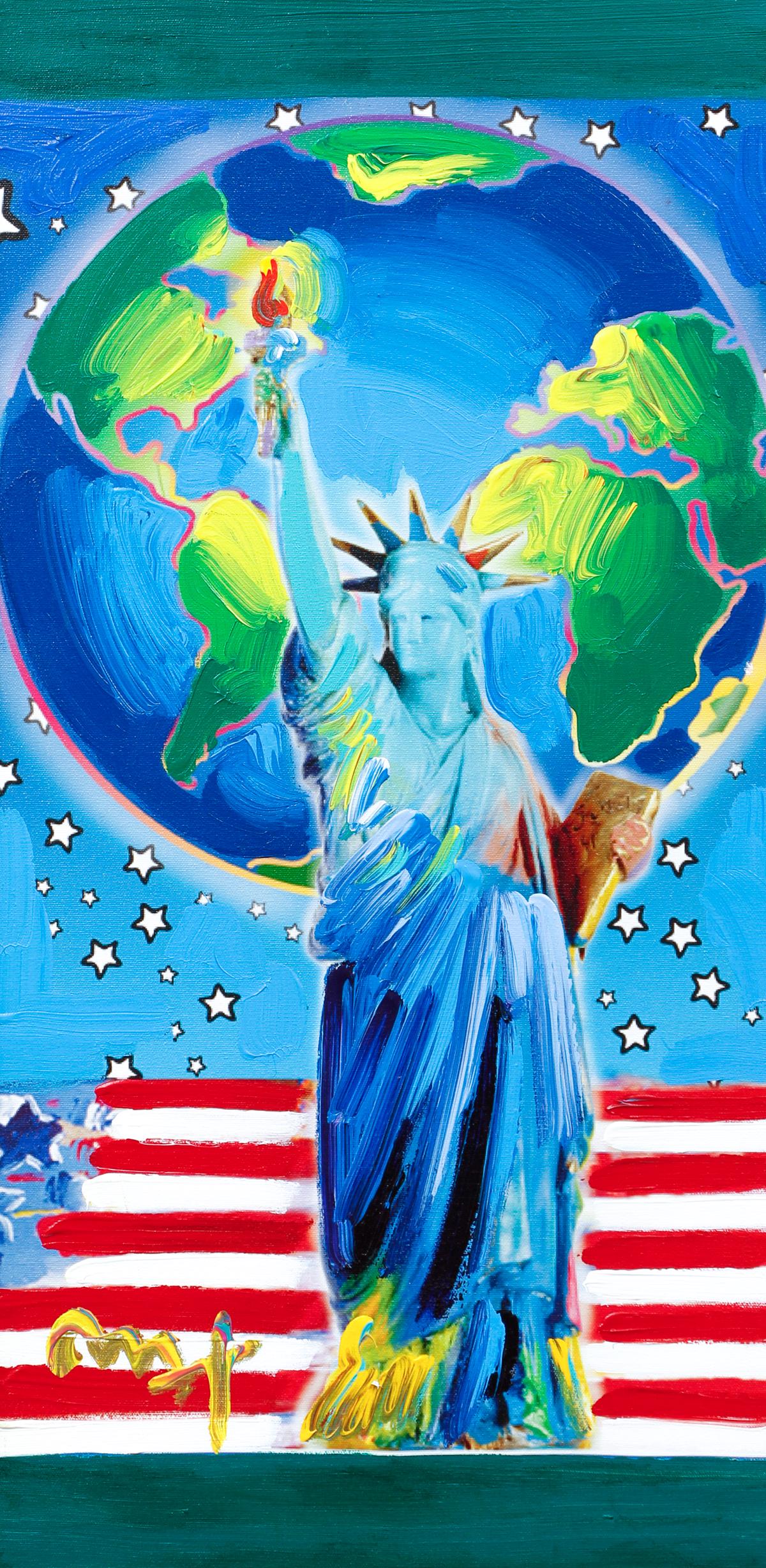 Peter Max Peace on Earth Oil Painting (1 of 8)