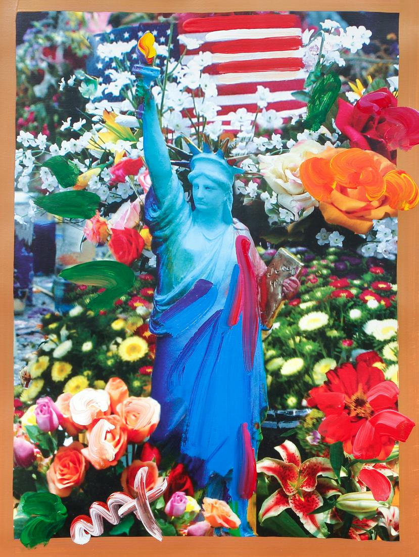 Peter Max Land of the Free Mixed Media Painting (1 of 7)
