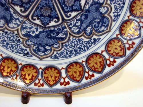 4 Imari style and Korean Charger plates - 8