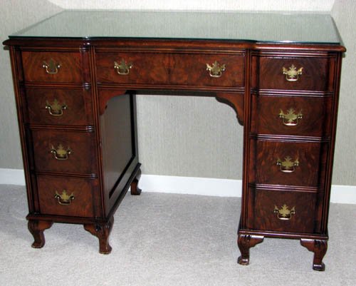 Walnut Kneehole Desk