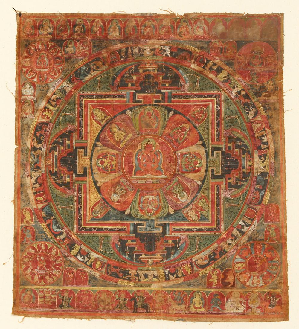 Tibetan Mandala Rakta Shadakshari Avalokiteshvara (1 of 11)