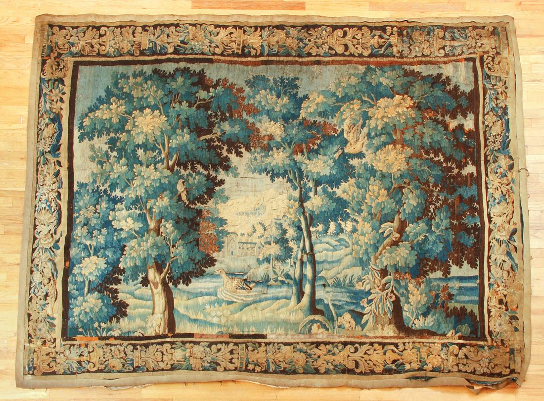 Flemish 17th C Verdure Tapestry (1 of 11)