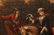 Pair Antique French Hunting Scenes Oil Paintings 18th - 4