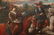Pair Antique French Hunting Scenes Oil Paintings 18th - 8
