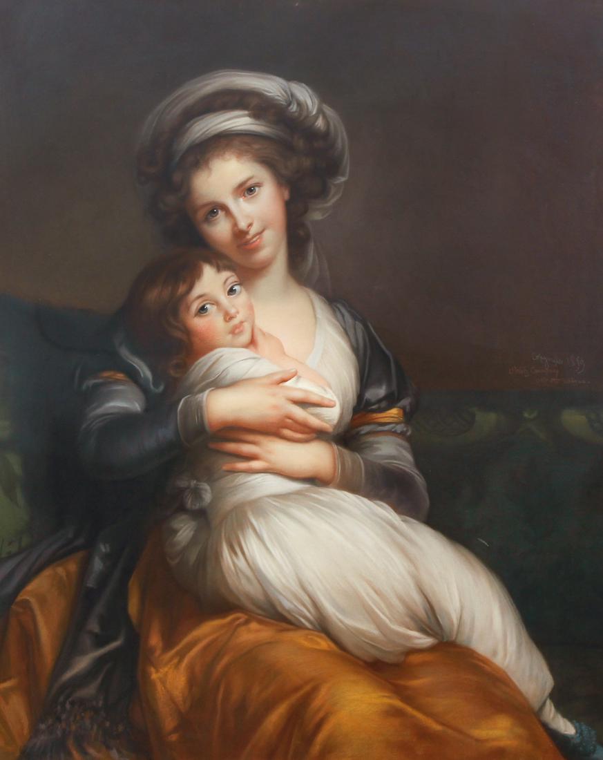 Champney After Le Brun Self Portrait Daughter Ptg (1 of 10)