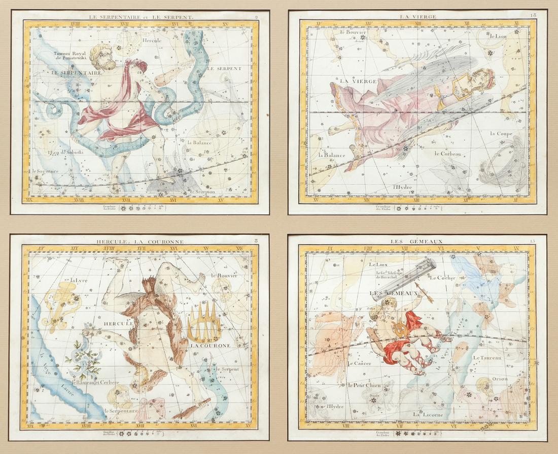Flamsteed 4 Celestial Charts Hand Colored 1795 (1 of 11)