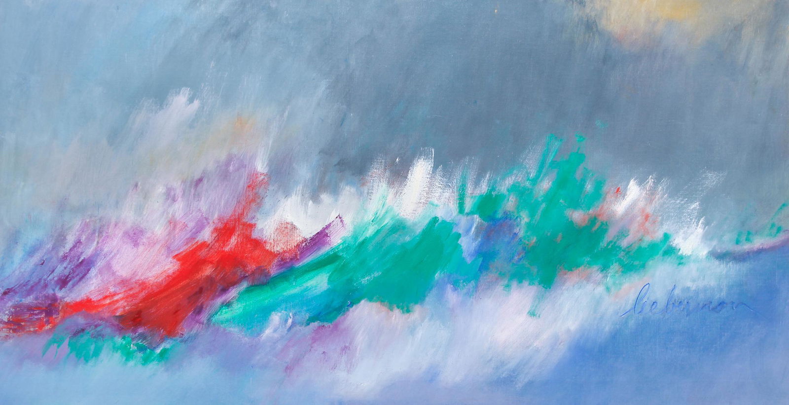 Cecelia Lieberman Large Abstract Painting (1 of 8)