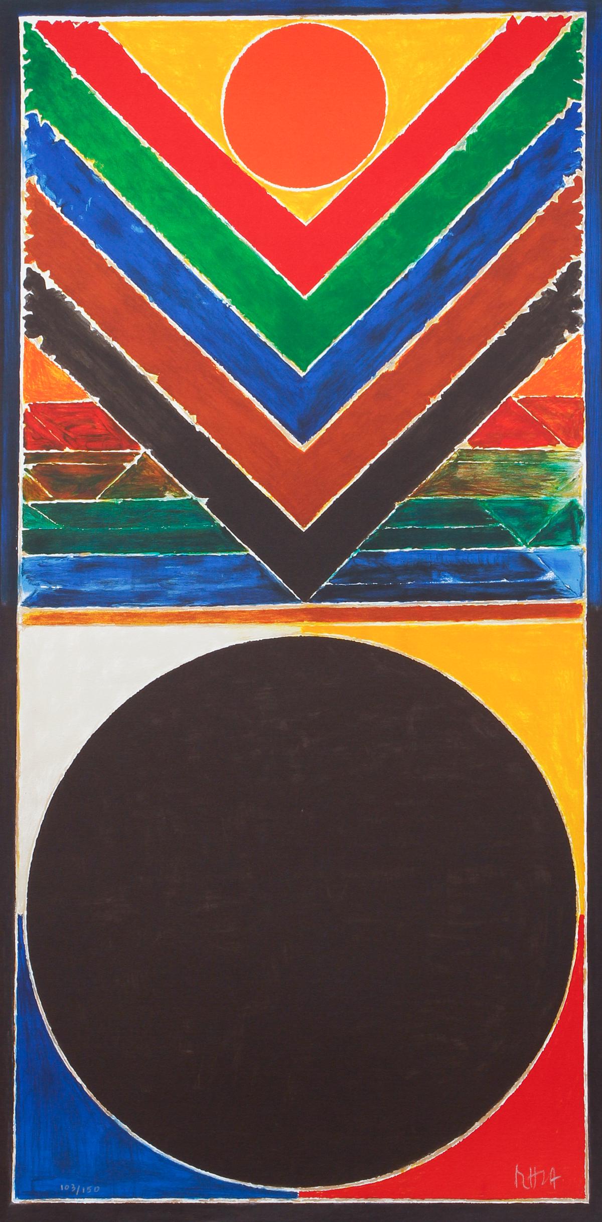 Syed Haider Raza 2008 orig litho Tree and Bindu (1 of 10)