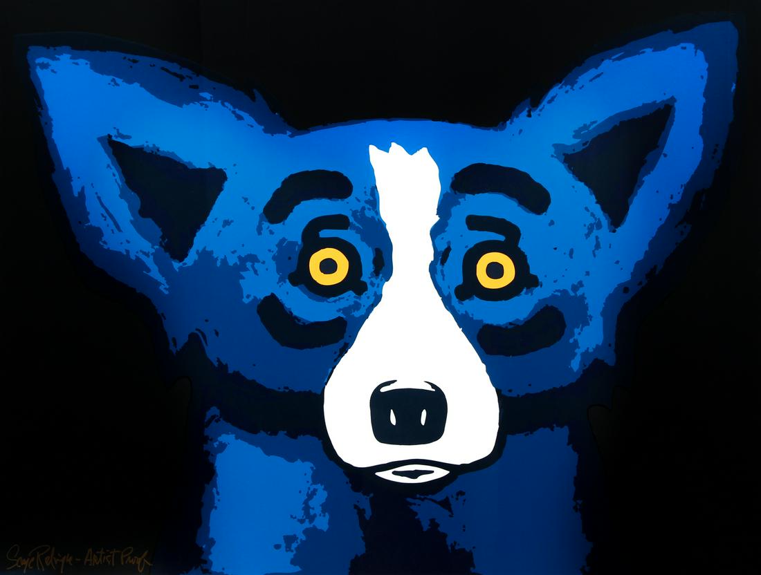 George Rodrigue orig Blue Dog serigraph 2002 (1 of 7)