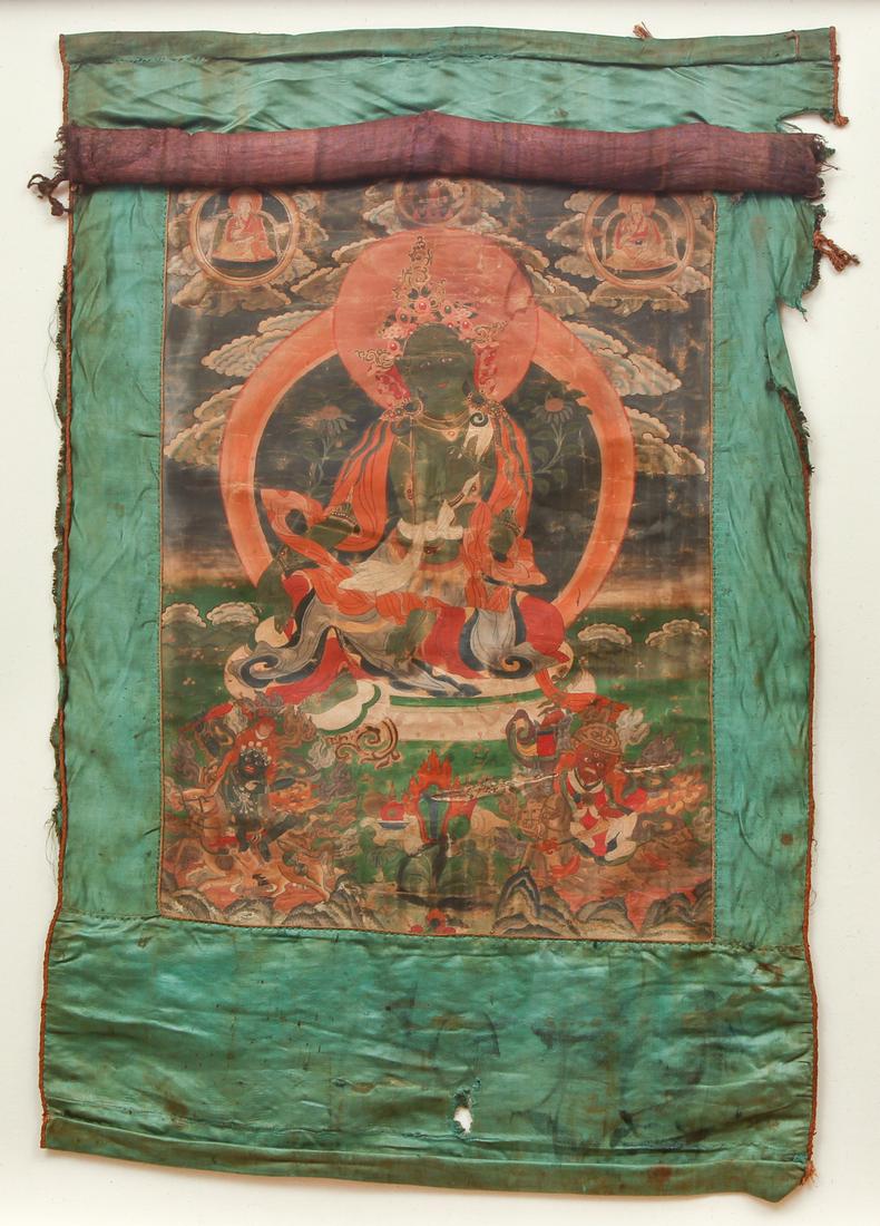 Tibetan Thangka Shyama Green Tara (1 of 9)