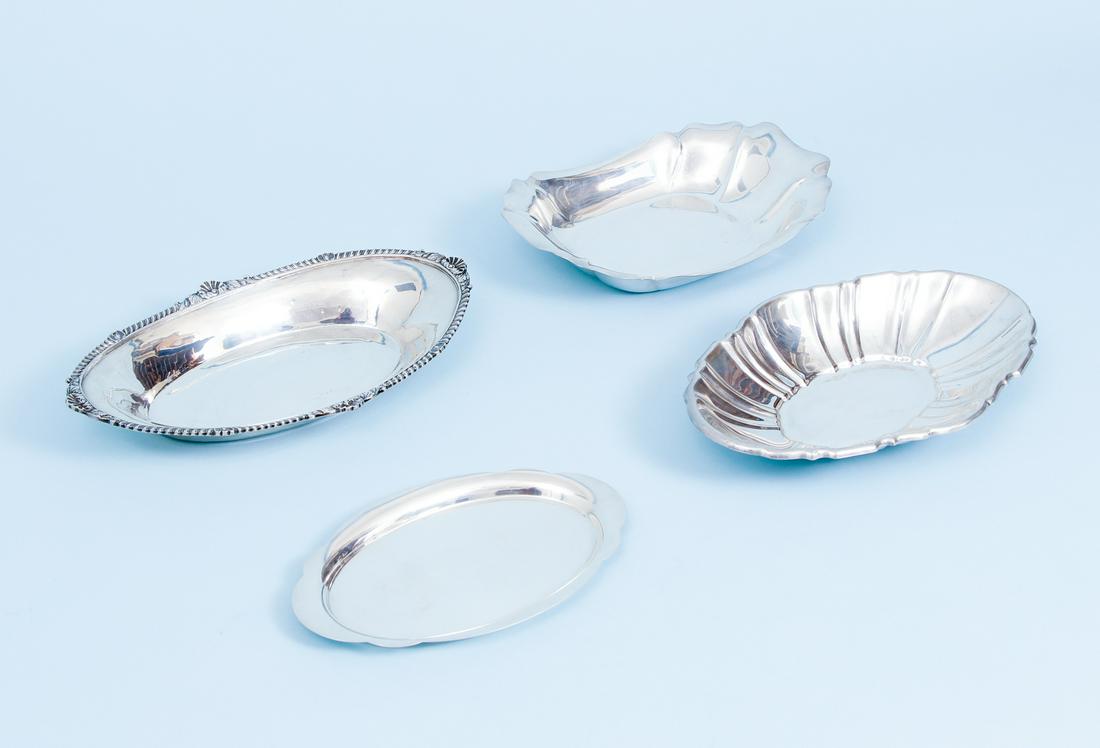 4 Sterling Silver Trays 40.73ozt (1 of 17)