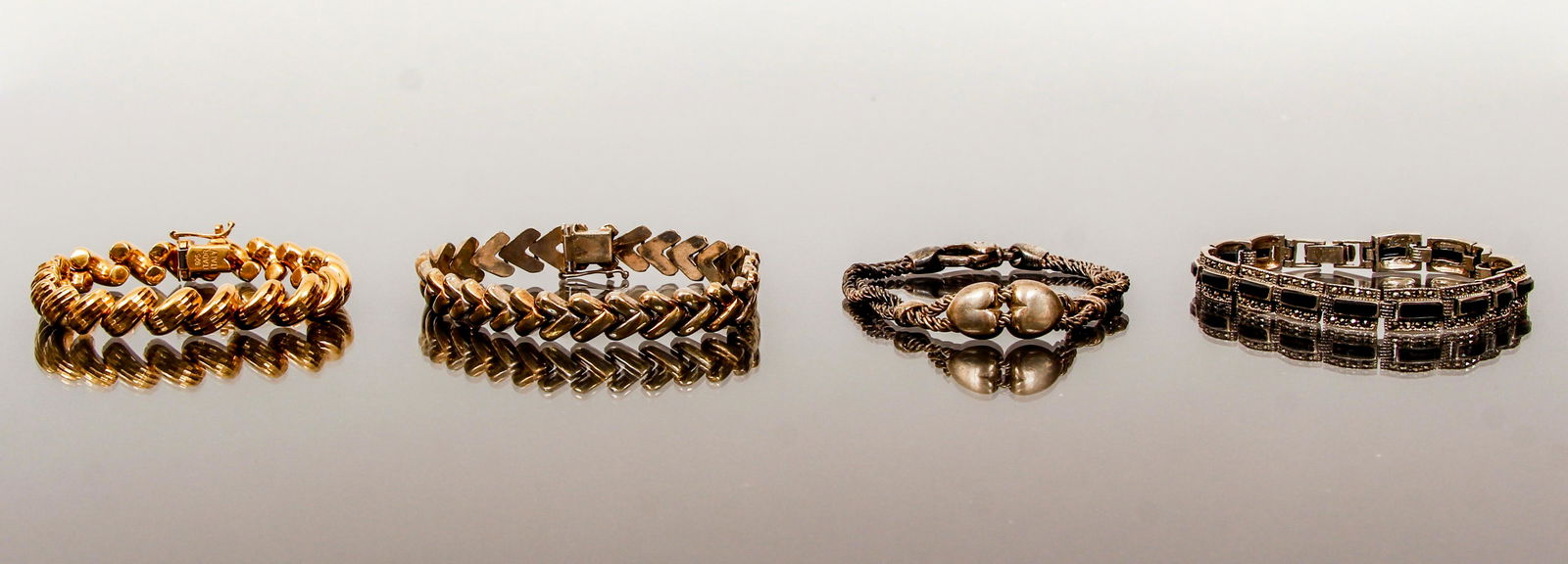 Four Sterling Silver Bracelets (1 of 7)