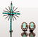Sterling Turquoise Pendant and Earrings