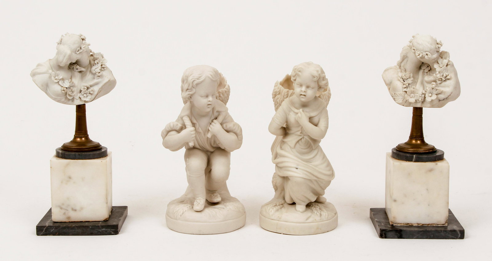 4 unglazed porcelain objects, Lovers and Harvesting (1 of 9)