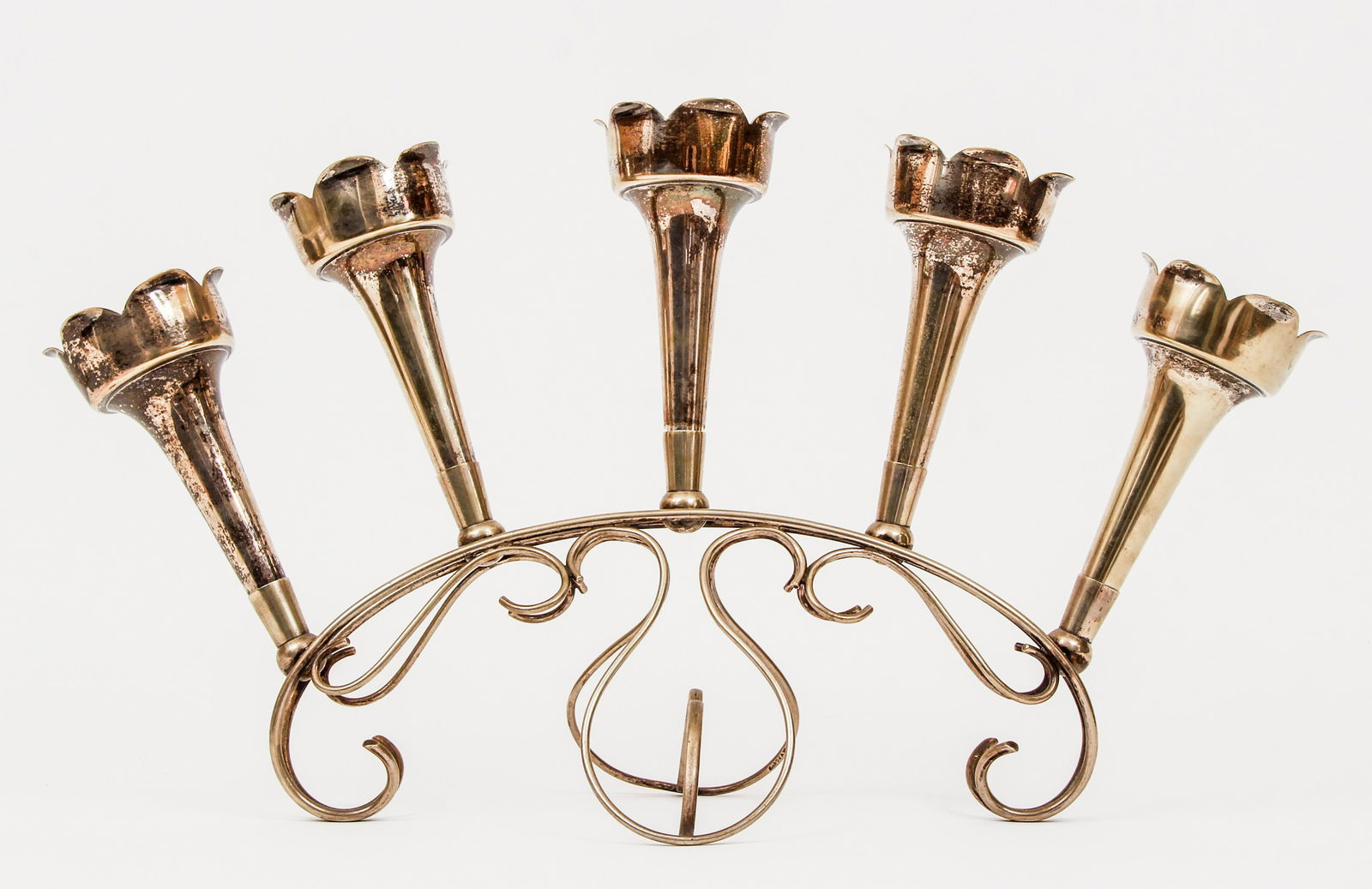 Art Nouveau Metal Candlesticks (1 of 3)