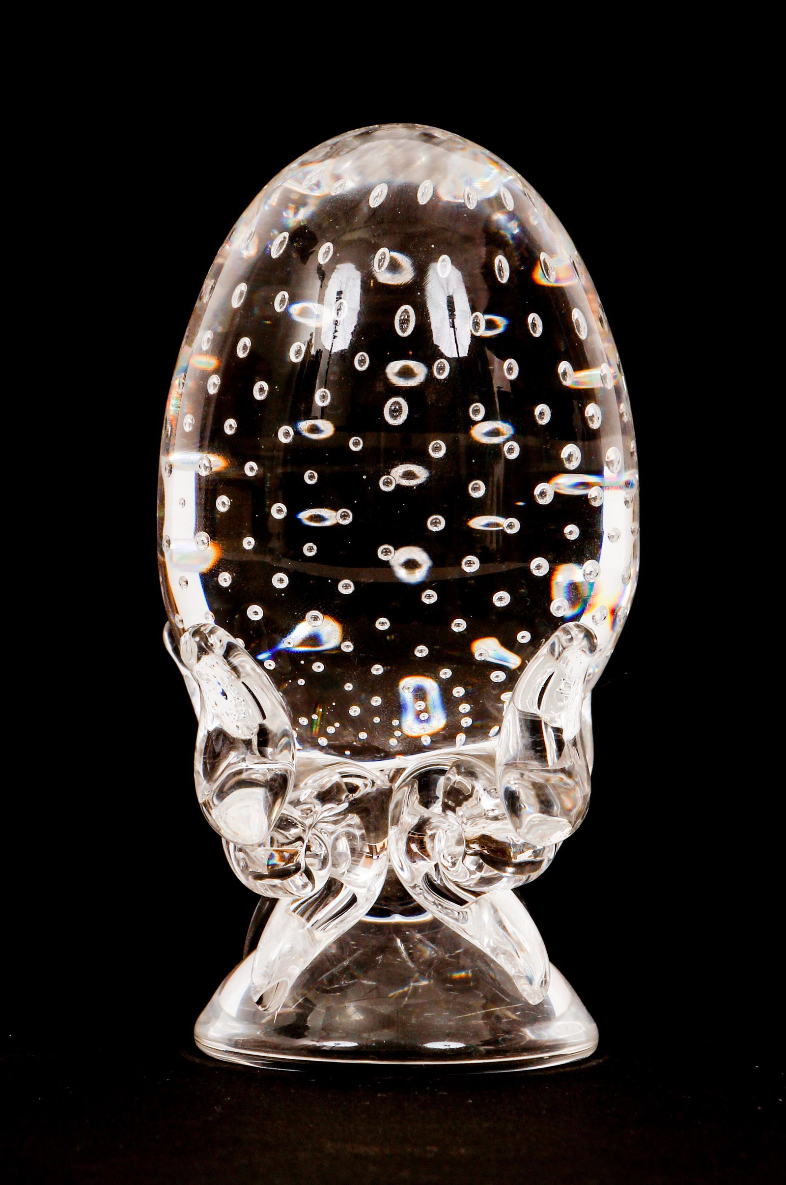Steuben Glass Egg Crystal Paperweight (1 of 2)