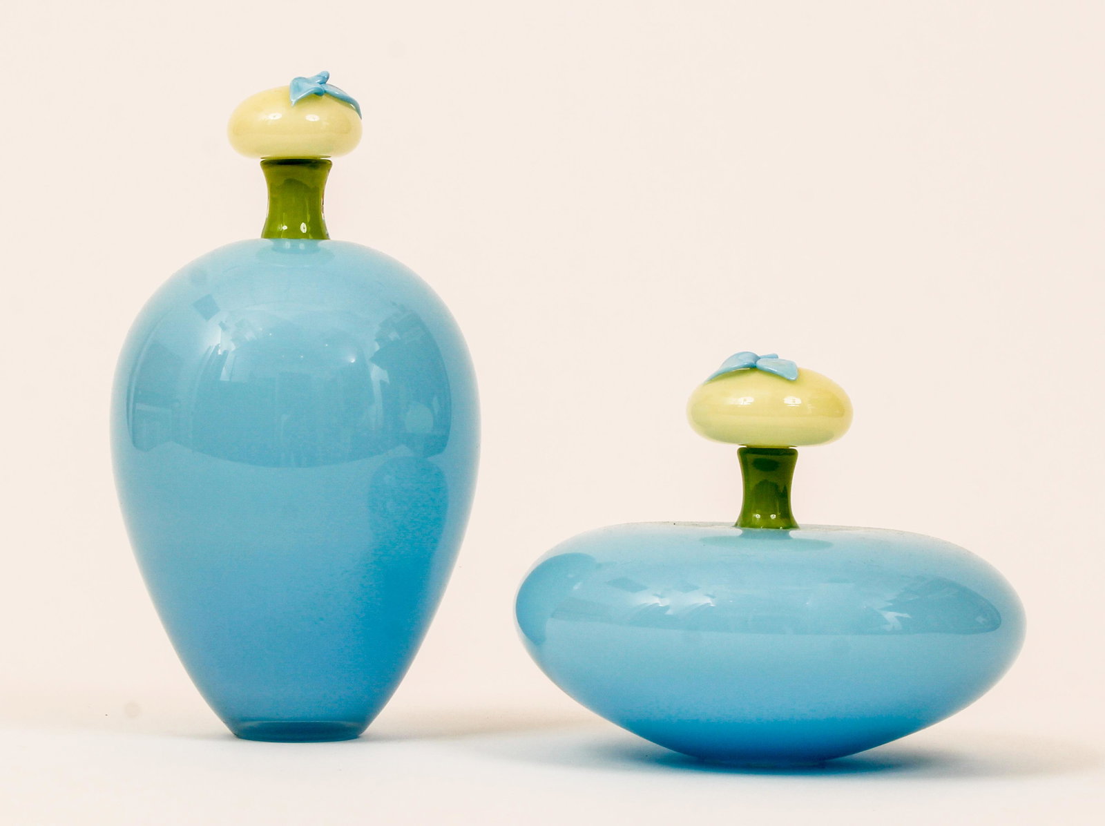 Pair Lisa Zerkowitz Glass Perfume Bottles with Stoppers (1 of 5)