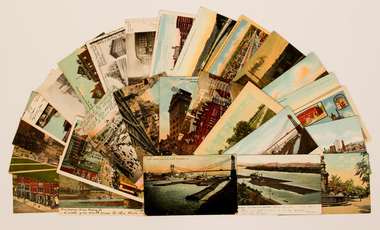 Lot 27 Postcards of Pittsburgh early 20th cent (1 of 2)
