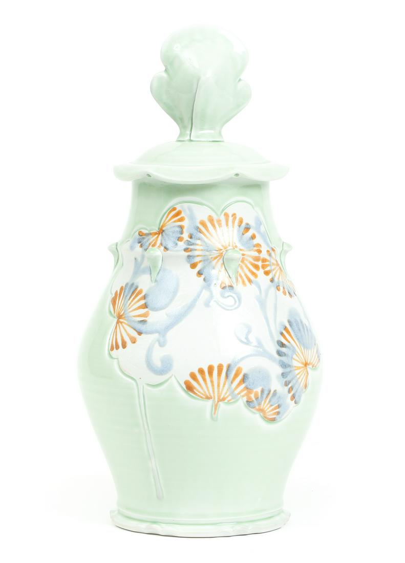 Jennifer Allen Tall Ceramic Vase with Lid (1 of 10)