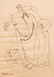 Barrett drawing Chained Figures, 1949