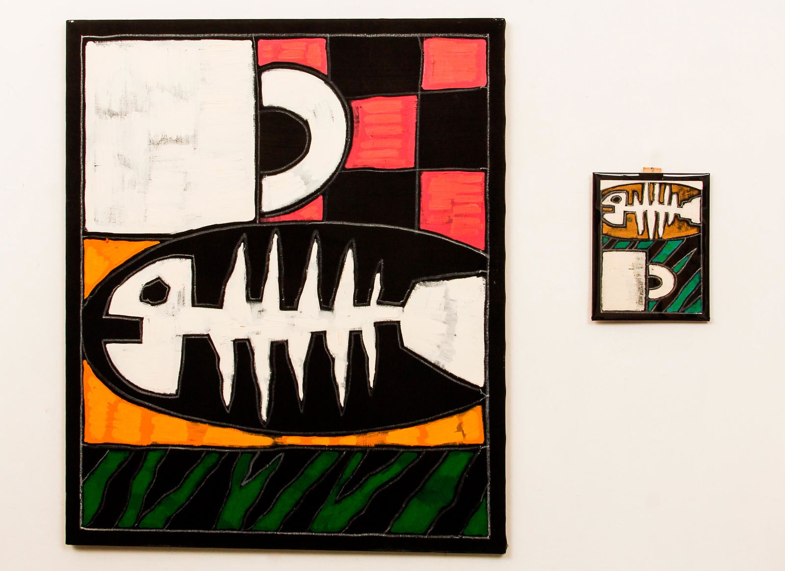 Katrin Braun Fishbone Oil Painting with Study (1 of 4)