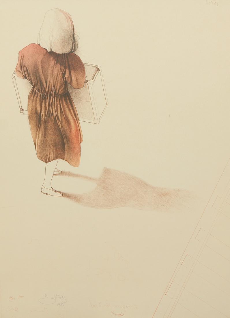 Bruno Bruni orig litho La Piccola Emigrant (1 of 9)