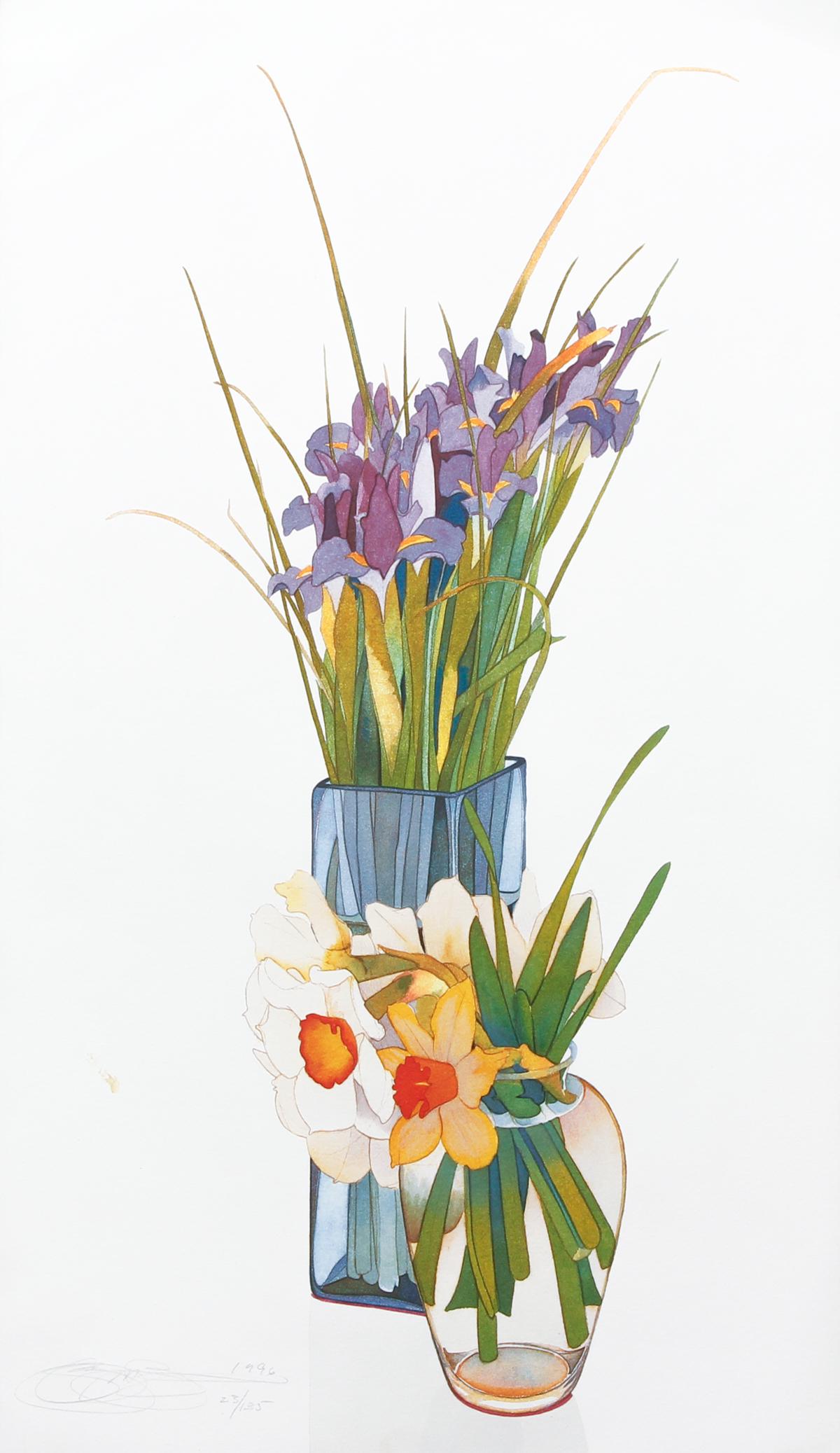 Gary Bukovnik Iris and Narcissus signed lithograph (1 of 8)