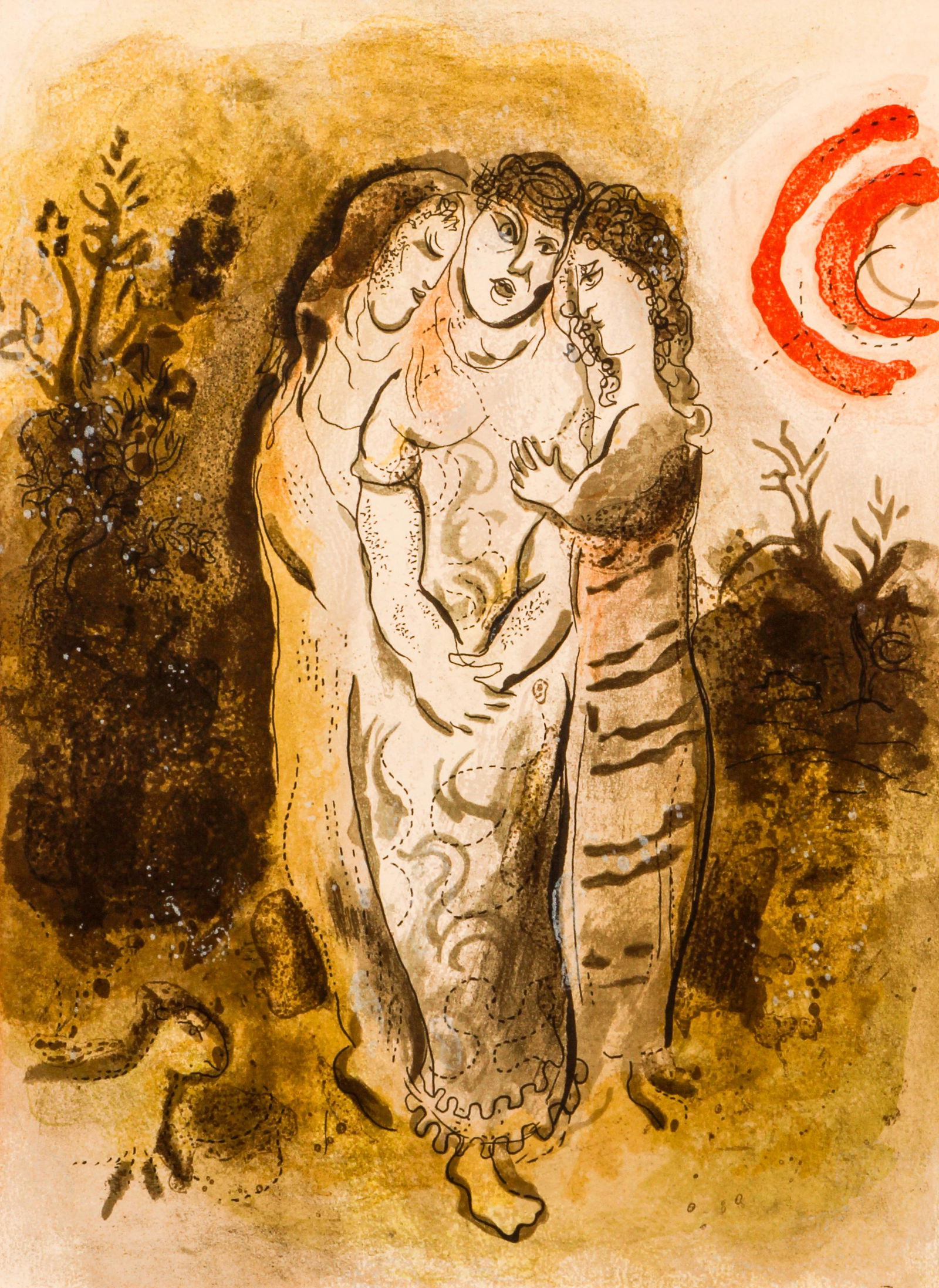 Marc Chagall Naomi and Her Daughters-In-Law Verve Litho (1 of 3)
