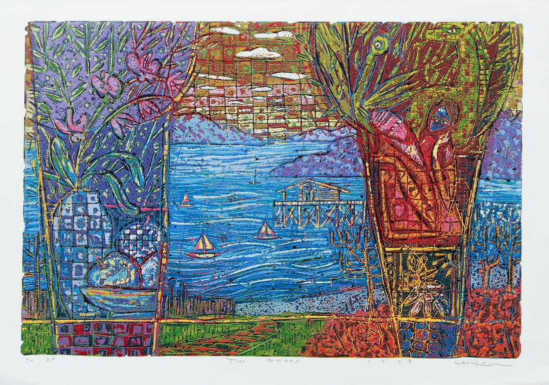 2 Seung Chul Lee 1977 orig serigraphs (1 of 17)