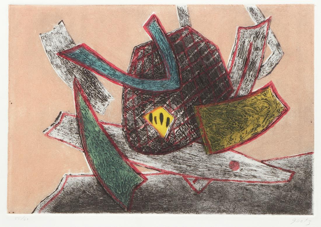 Henri Goetz orig aquatint Abstract Print (1 of 9)