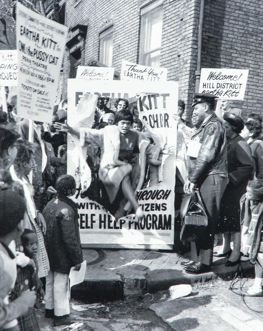 Teenie Harris photo Eartha Kitt Leaping through Poster (1 of 5)