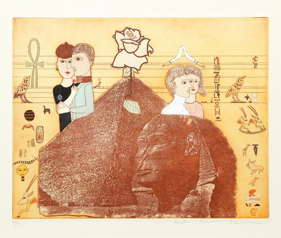 Mireille Kramer Signed Litho Egypt (1 of 9)