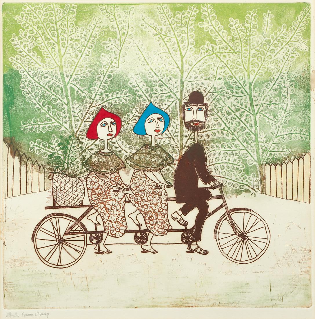 Mireille Kramer Signed Litho Bicycle (1 of 8)