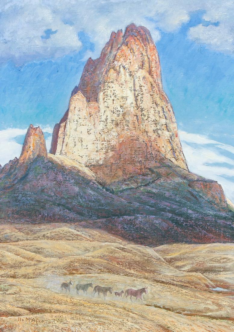 Ila McAfee painting Wild Horse Family New Mexico (1 of 8)