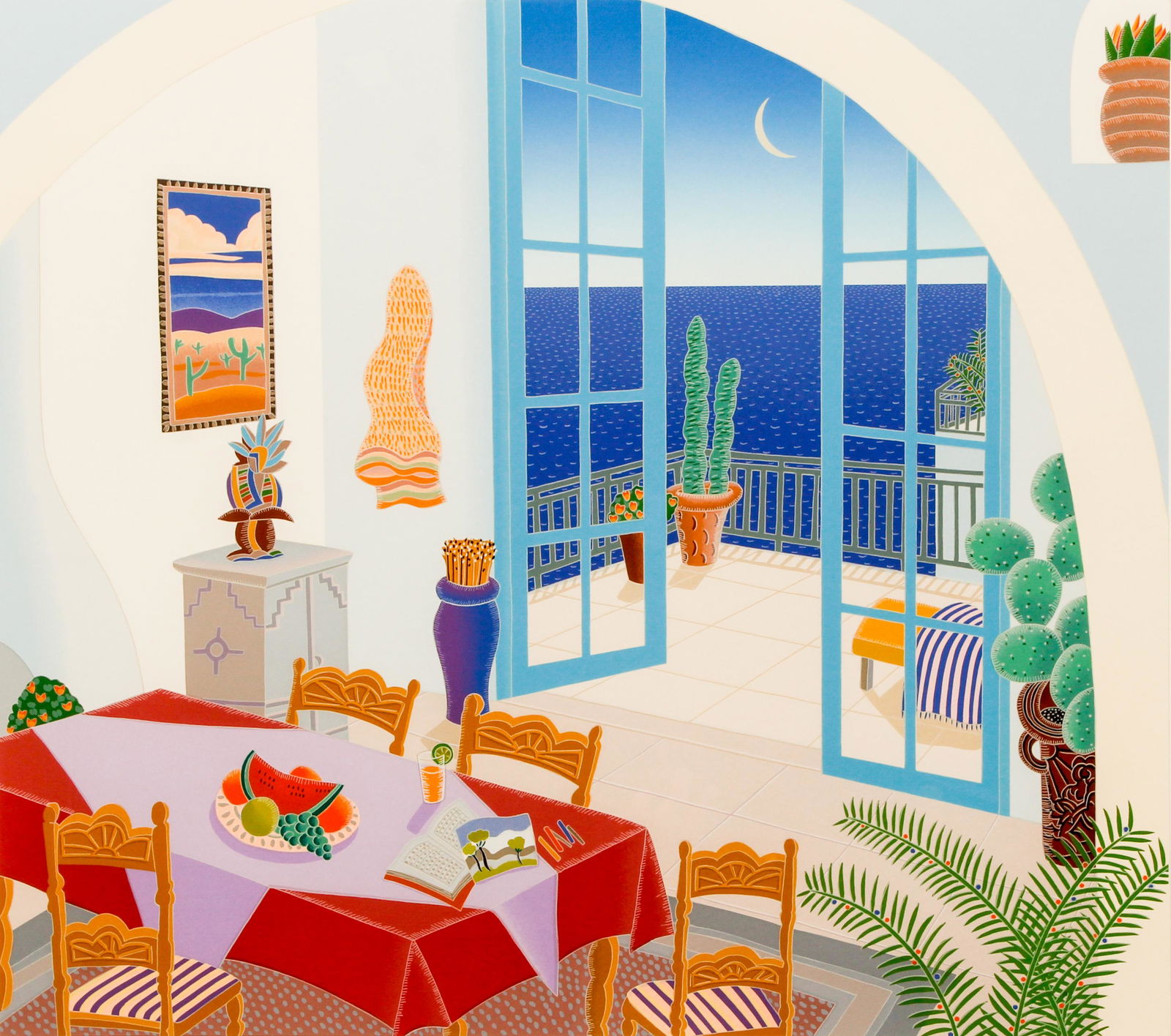 Thomas McKnight orig serigraph Laguna (1 of 5)