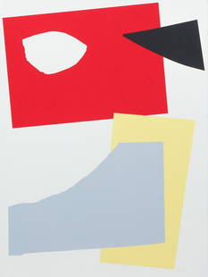 John McLean Untitled 1995 from Mountjoy Suite: McLean, John (British 1939-2019), Untitled (from Mountjoy Suite), silkscreen printed in colors, 1995, signed and dated in pencil, numbered 33/40, published by Flowers East, London, on Waterford Series