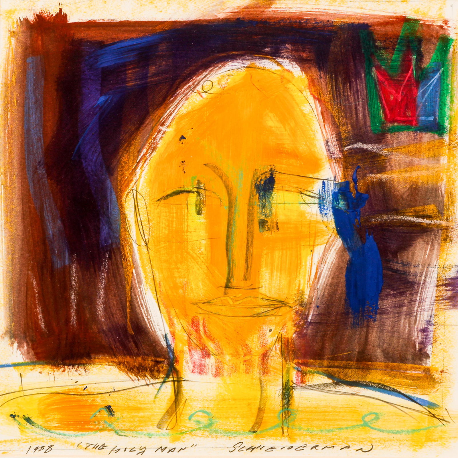 2 Louis Schneiderman 1988 Holy Man drawings (1 of 7)