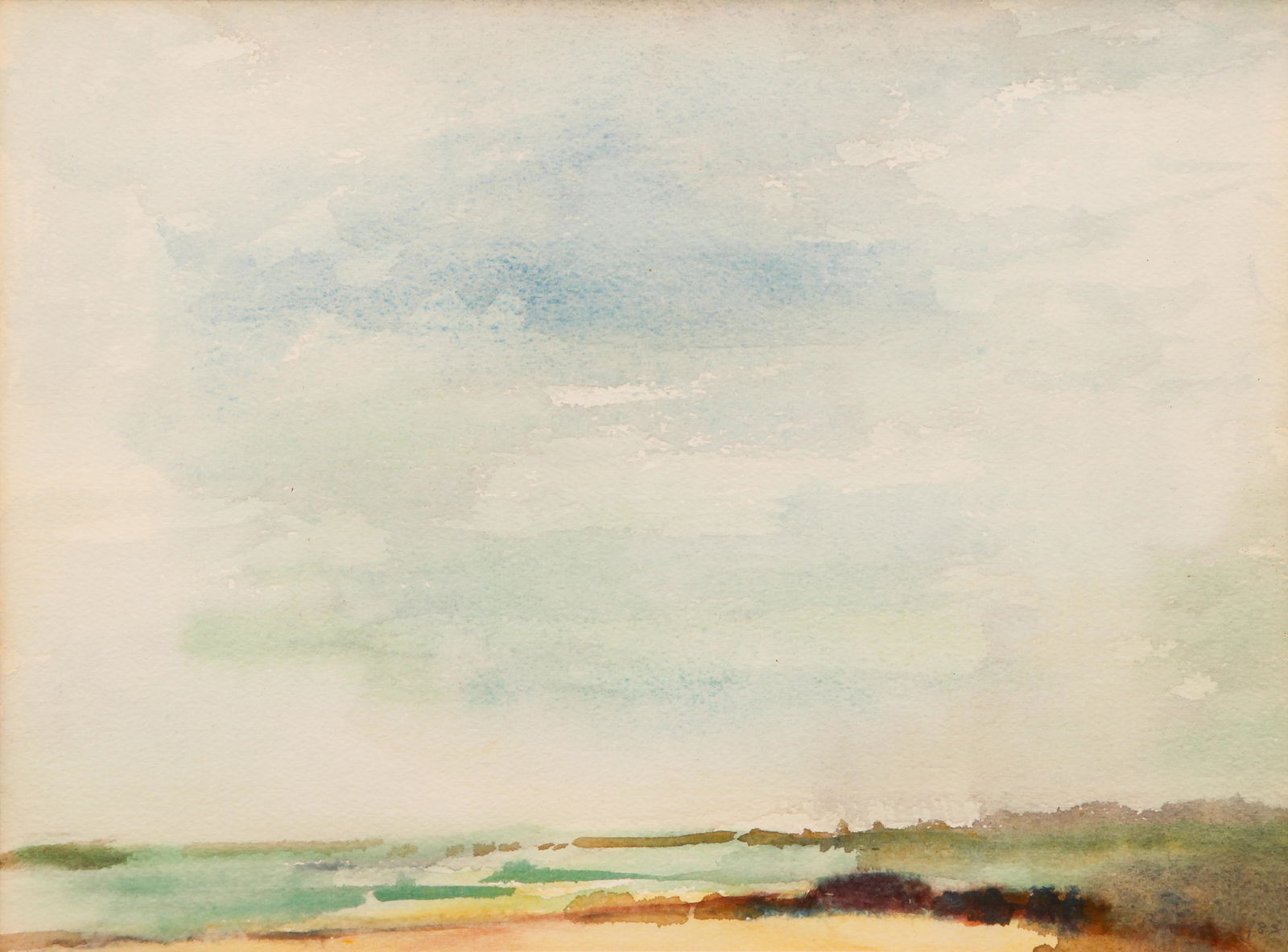 Robert Rolston Stevenson watercolor Cayman Landscape (1 of 5)