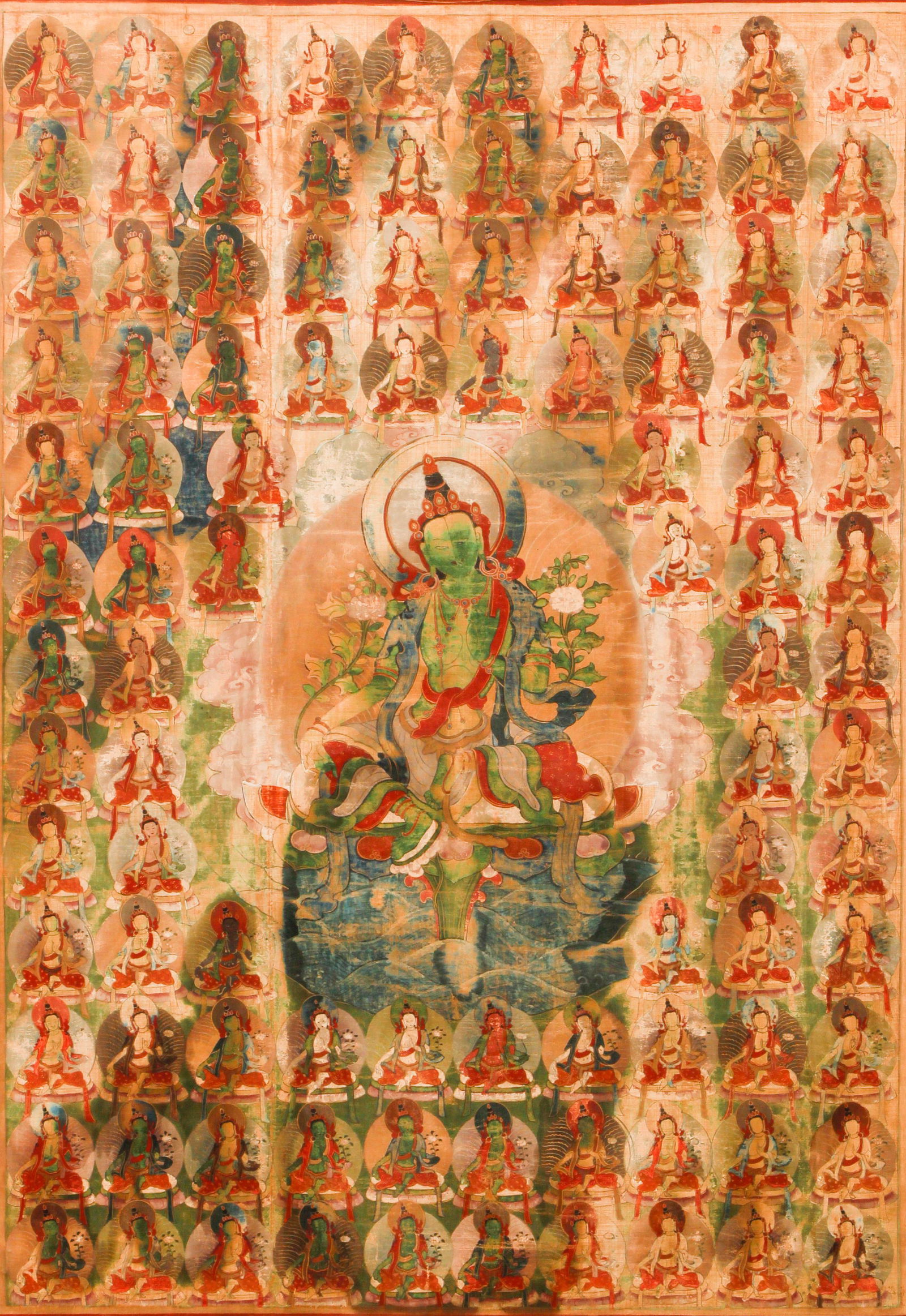Tibetan Thangka Shyama Dark Green Tara (1 of 5)