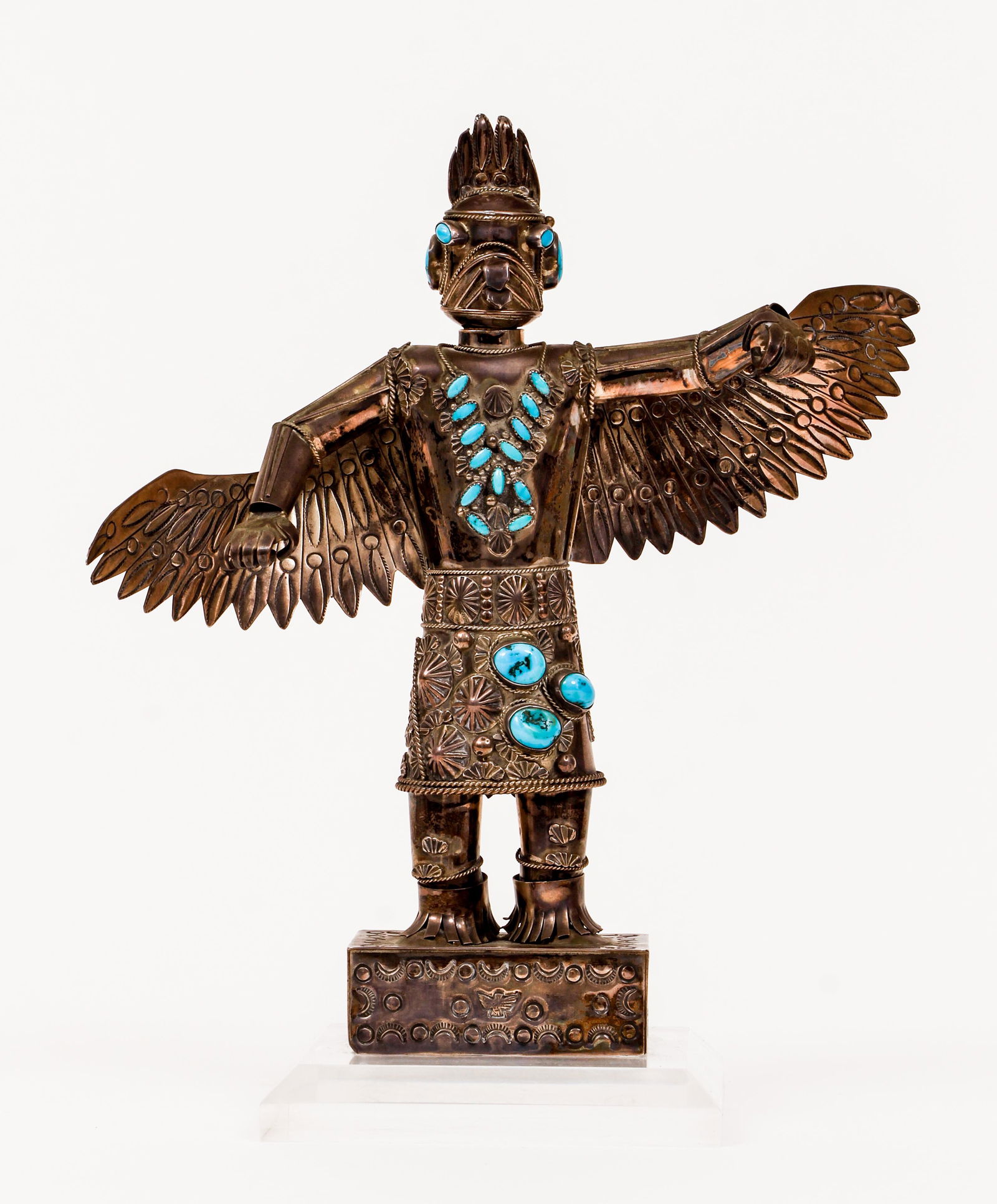 TOBY HENDERSON NAVAJO SILVER KACHINA FIGURE (1 of 4)