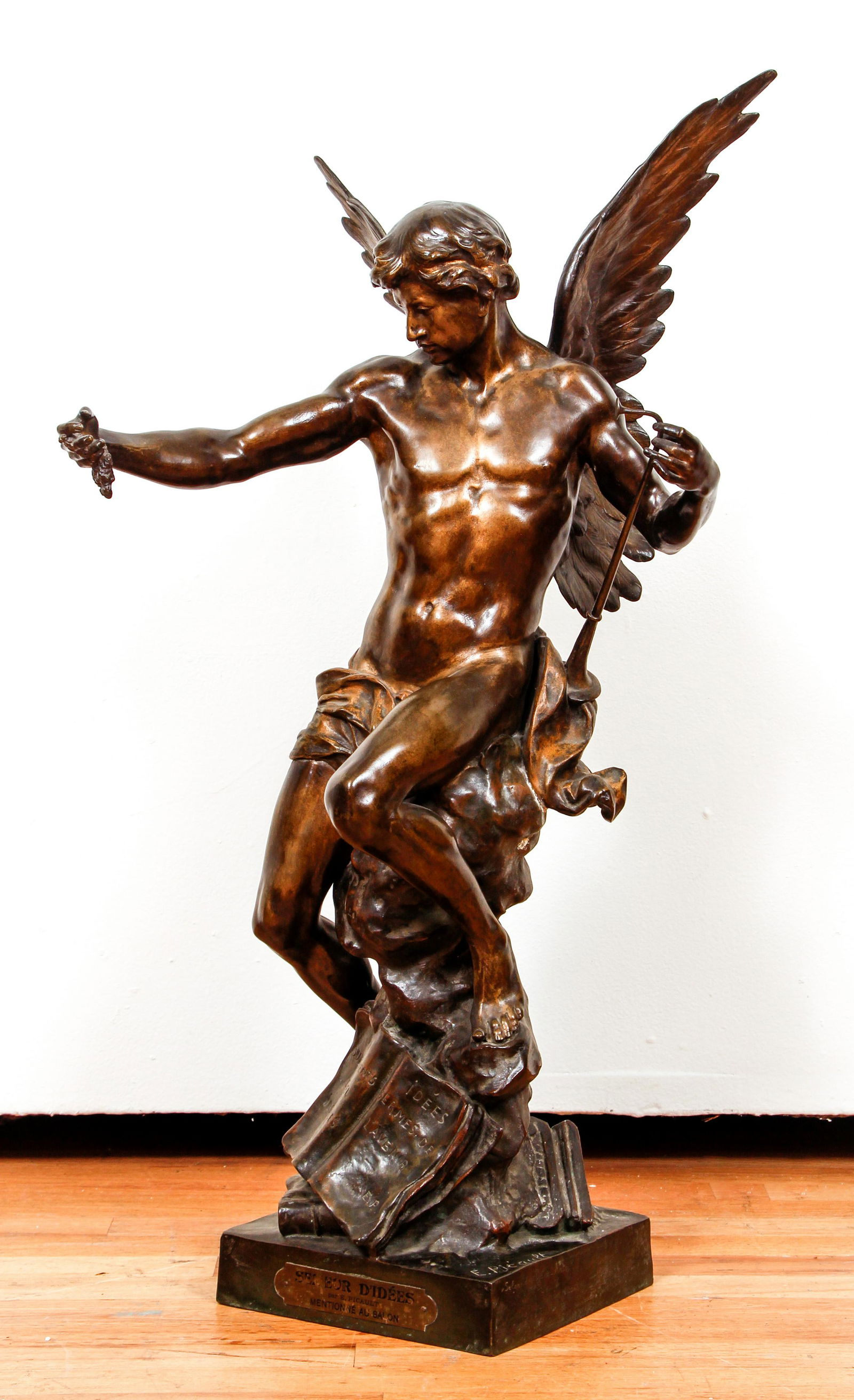 Emile Louis Picault Bronze Figure Semeur d’Idees (1 of 8)