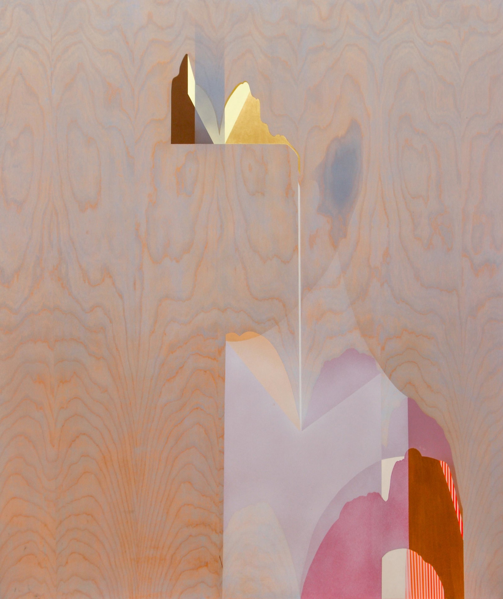Kathryn Baines Blueground Acrylic on birch: Baines, Kathryn (American, b. 1979) Blueground, 2006, acrylic on birch plywood, 54 x 46 inches, signed on reverse; Provenance: A Western PA Corporation