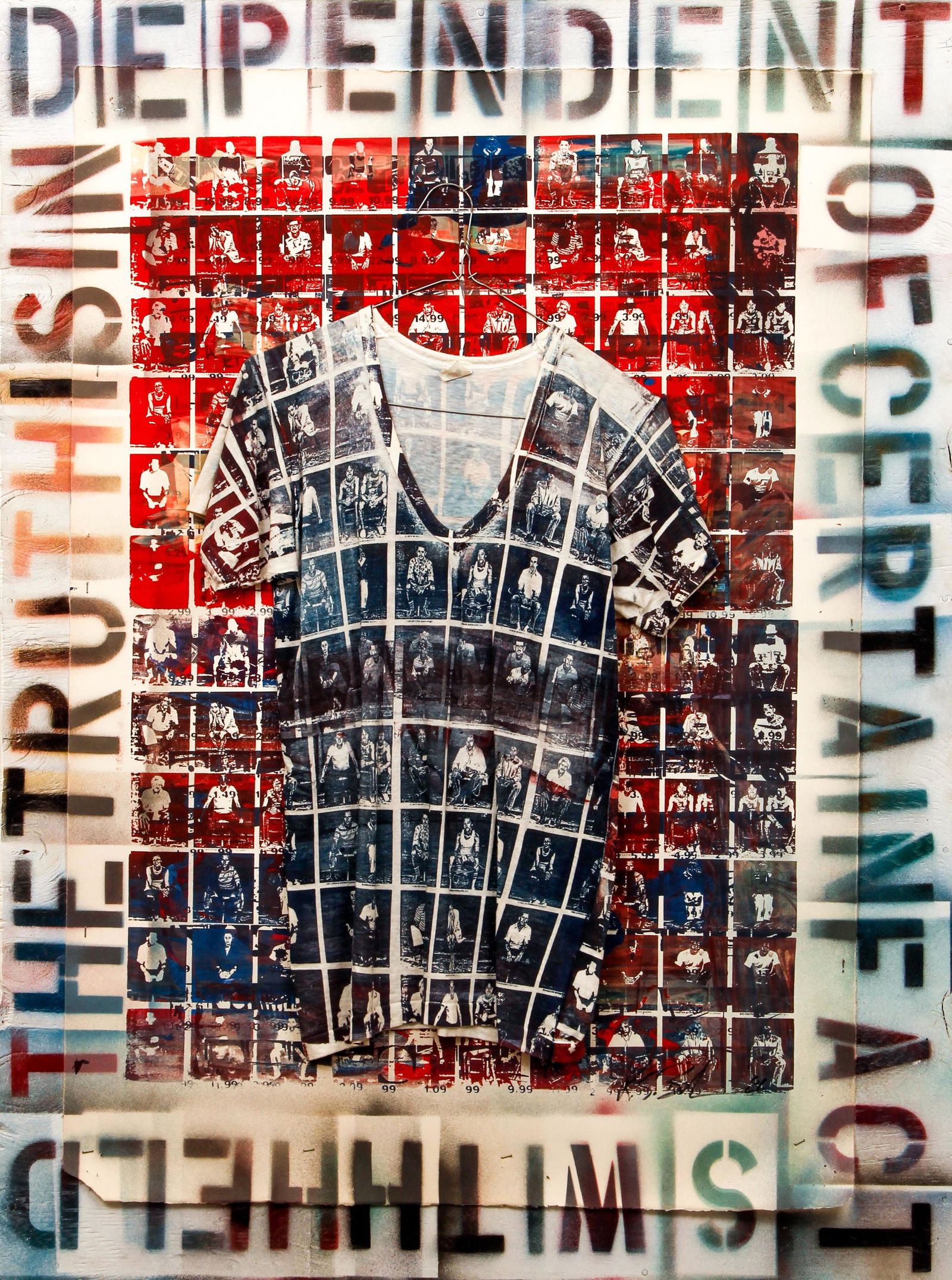 Bob Beckman mixed media painting The Truth is (1 of 4)