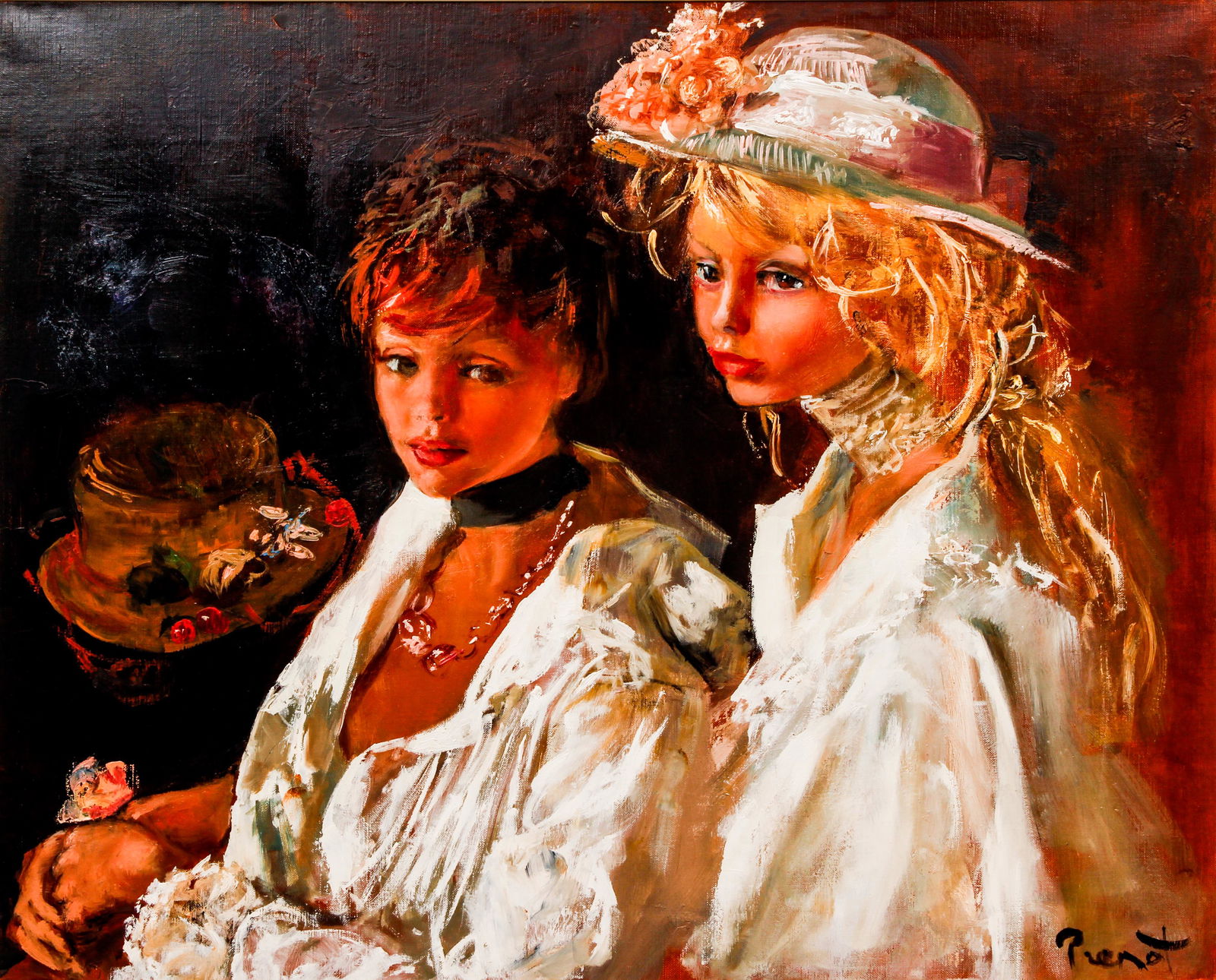 Pierre Laurent Brenot 1991 oil Elles (1 of 4)