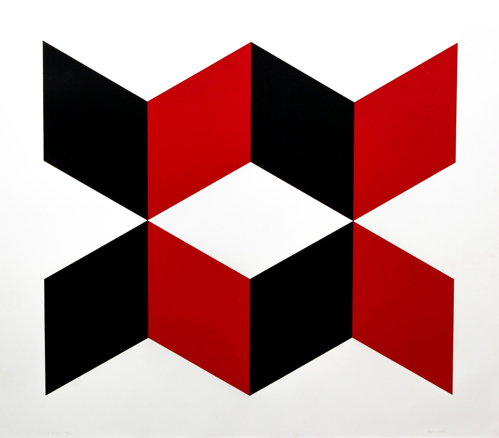 Nassos Daphnis signed silkscreen SS 20-78 (1 of 4)