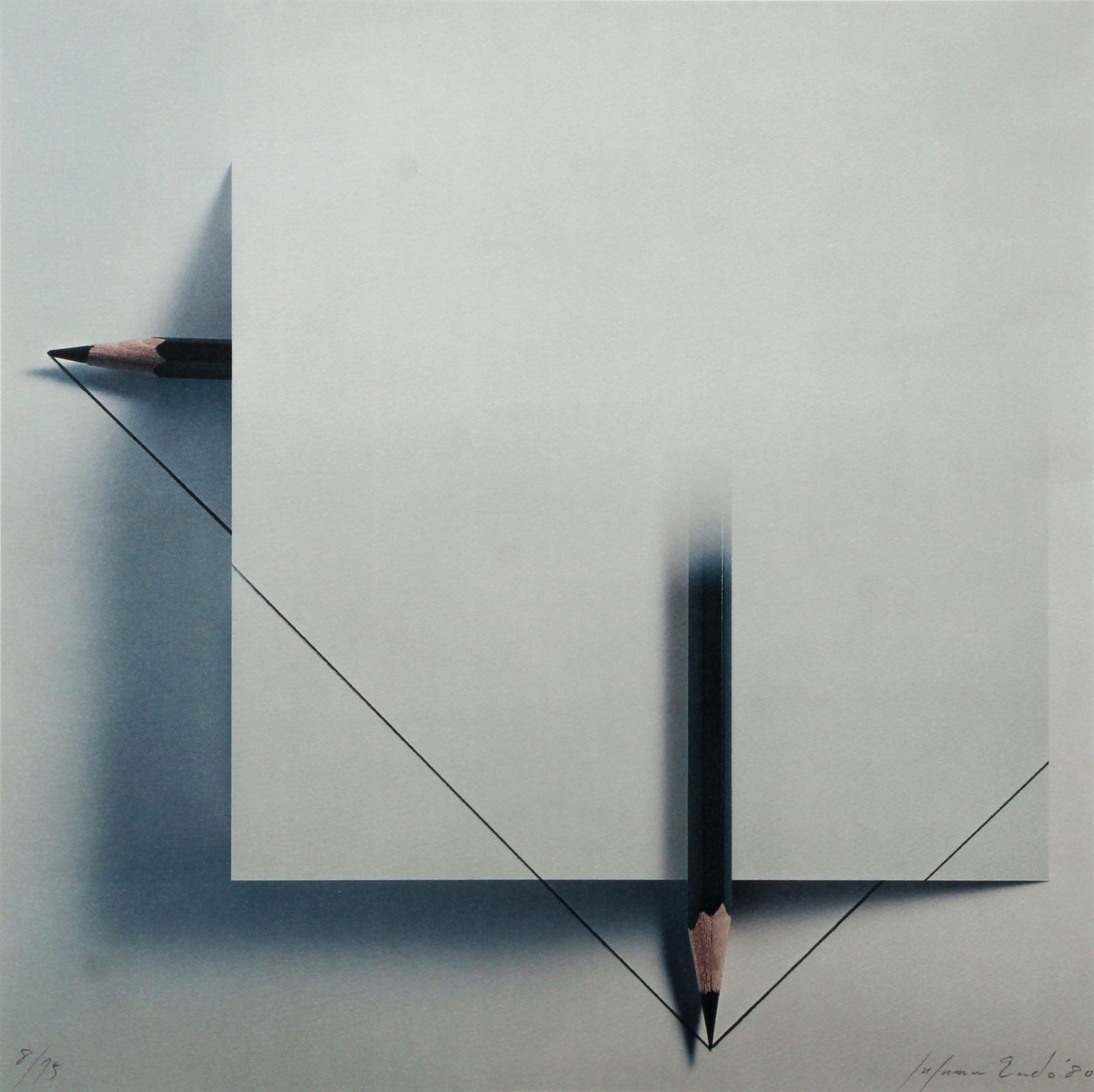 Susumu Endo 1980 signed lithograph Space and Space (1 of 4)