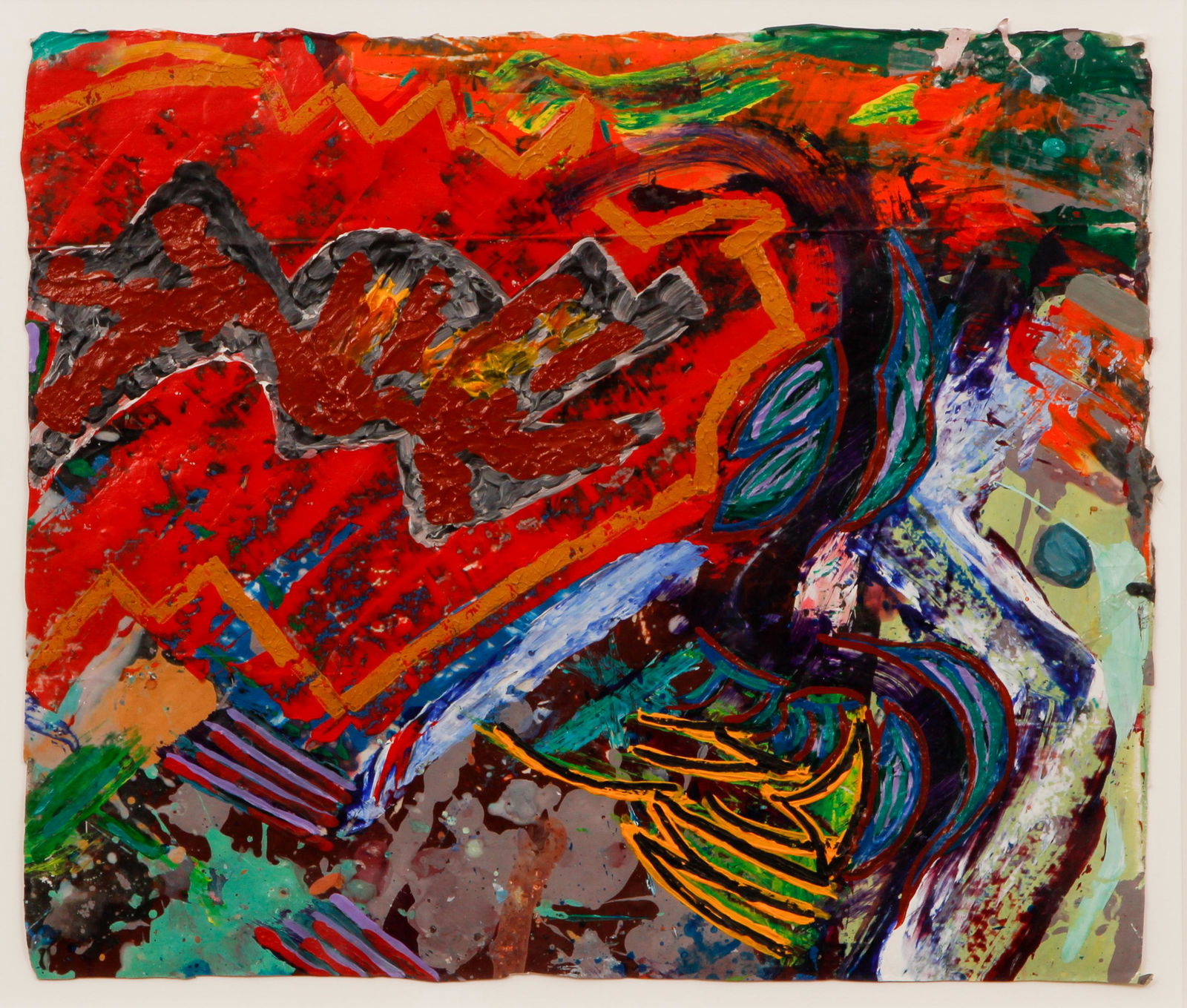 2 Frank Herrmann paintings on paper (1 of 8)