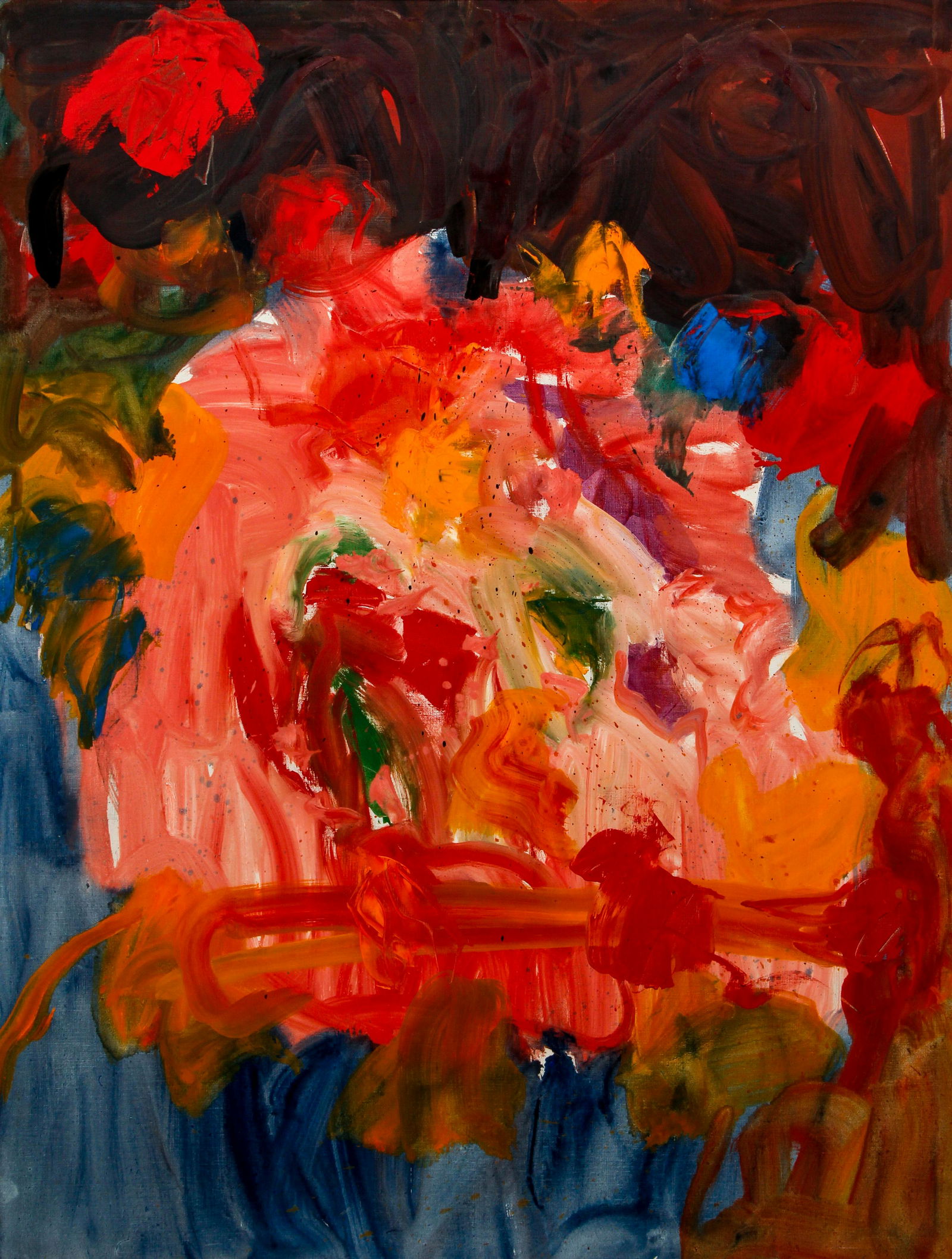 Kimber Smith 1958 painting Yellow Line: Smith, Kimber (American, lived in France 1922 - 1981), Yellow Line, 1958, oil on canvas, signed and dated KIMBER SMITH / PARIS 1958 on reverse, 58 x 44 inches, Exhibited in the 1958 Carnegie Internati